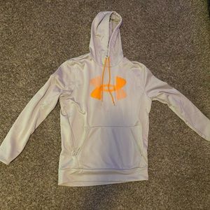 Under armour Orange and gray hoodie